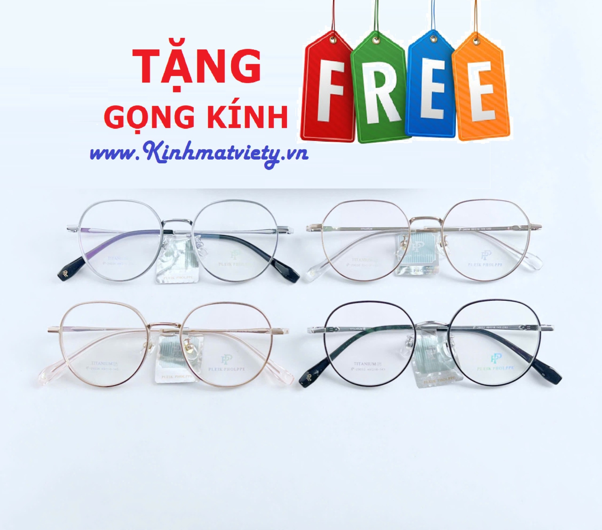 Gọng Kính CHÍNH HÃNG - TẶNG GỌNG FREE - MS5.0301