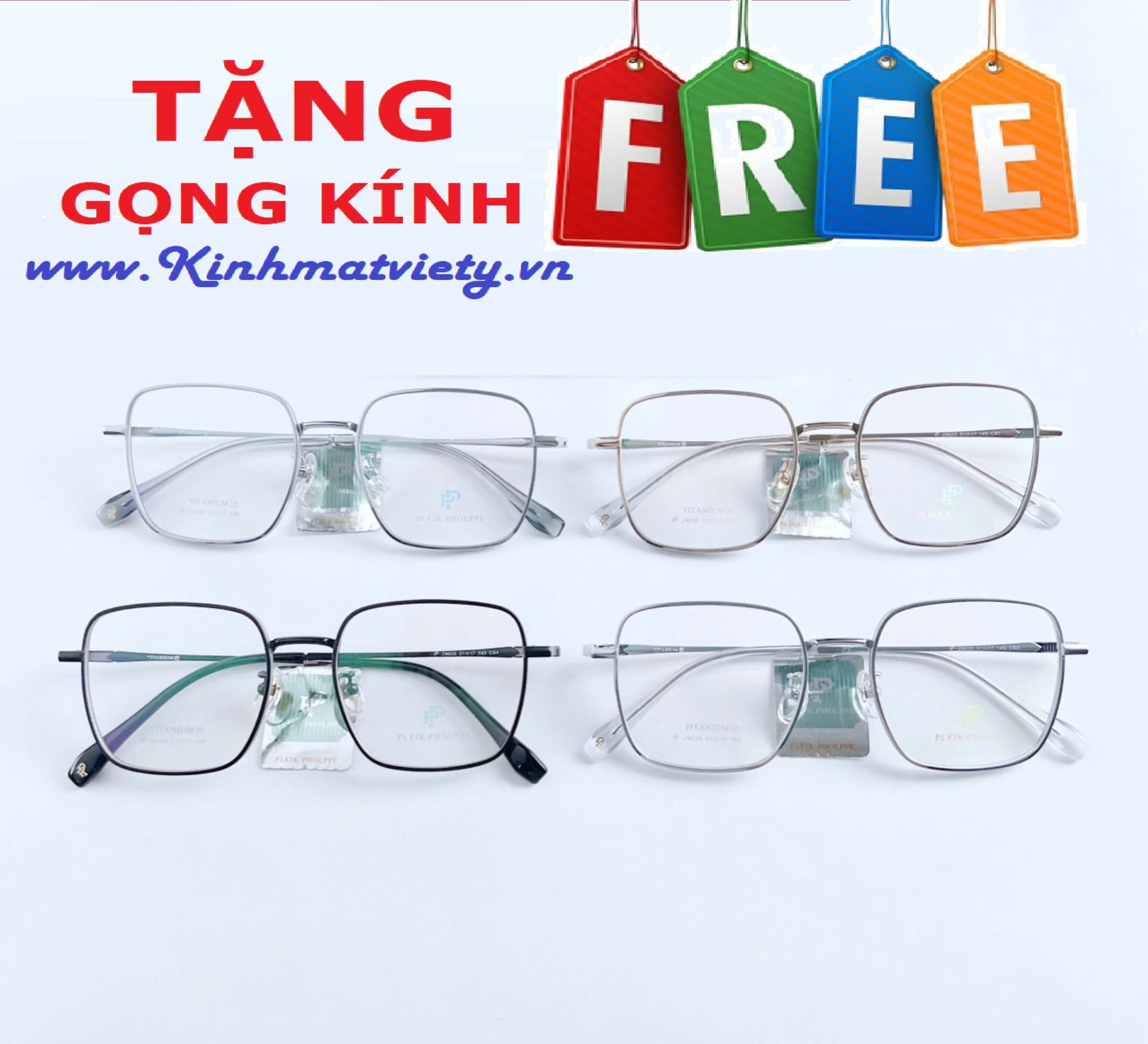 Gọng Kính CHÍNH HÃNG - TẶNG GỌNG FREE - MS5.0301