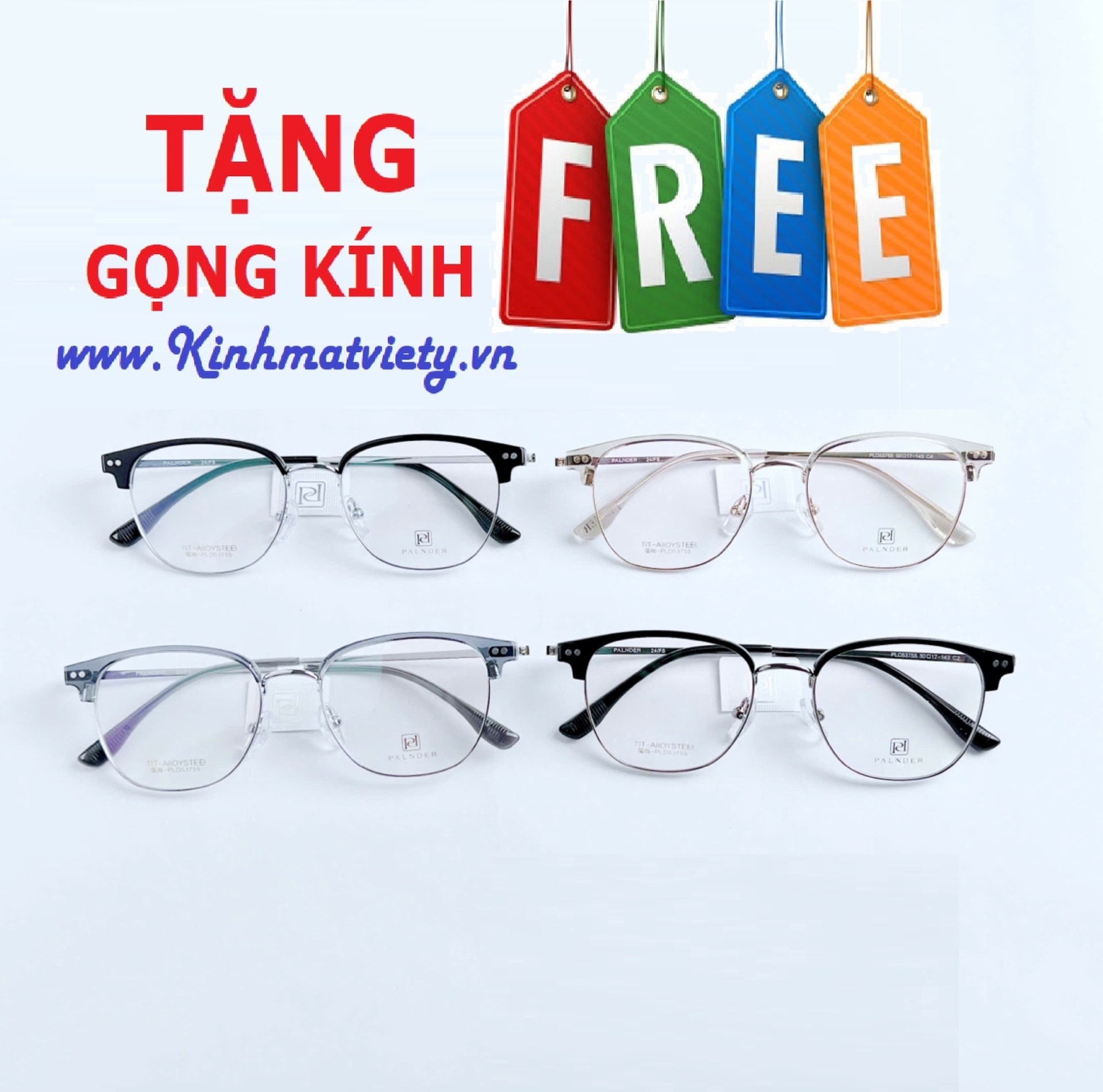 Gọng Kính CHÍNH HÃNG - TẶNG GỌNG FREE - MS5.030623