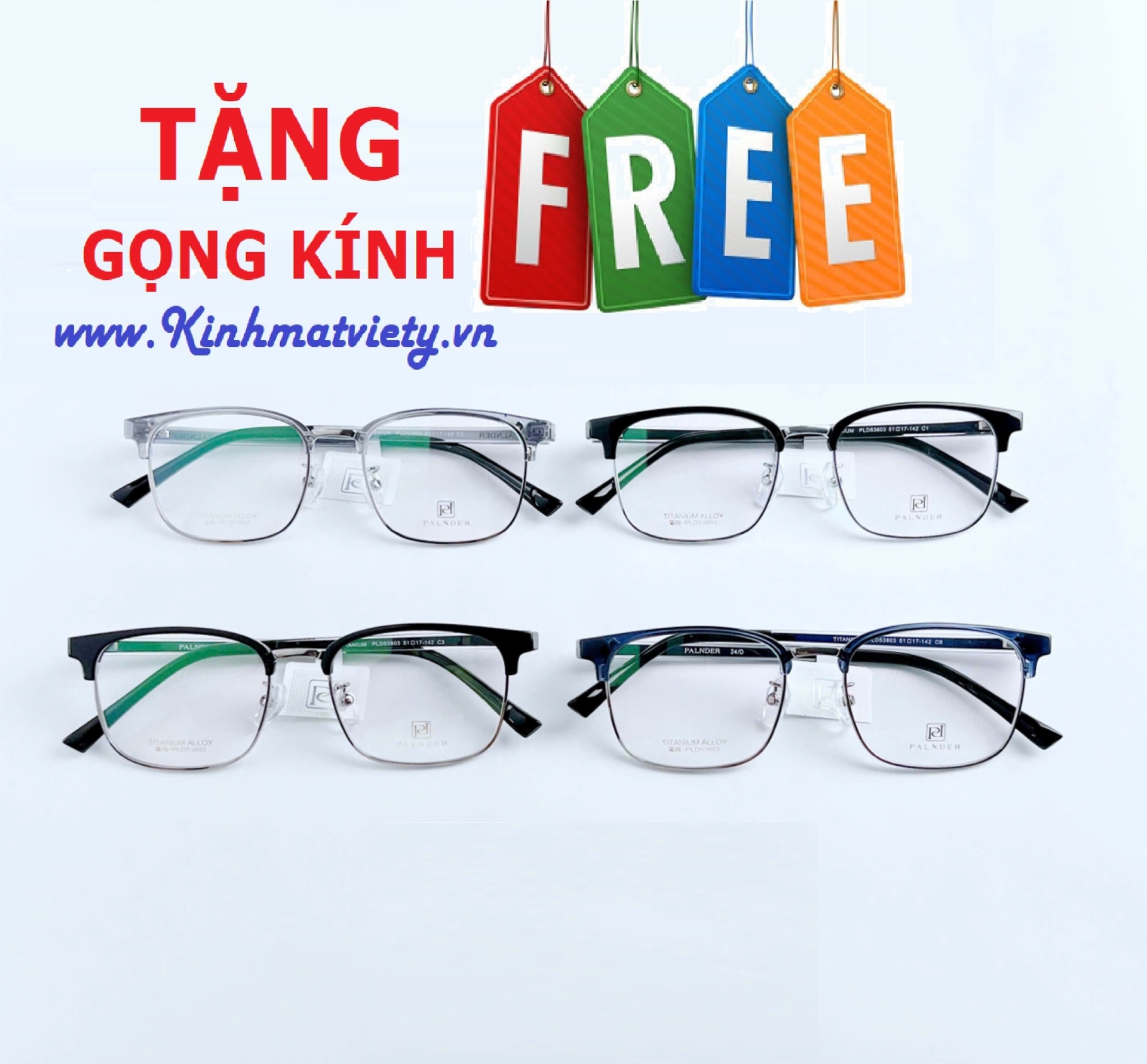 Gọng Kính CHÍNH HÃNG - TẶNG GỌNG FREE - MS5.030623