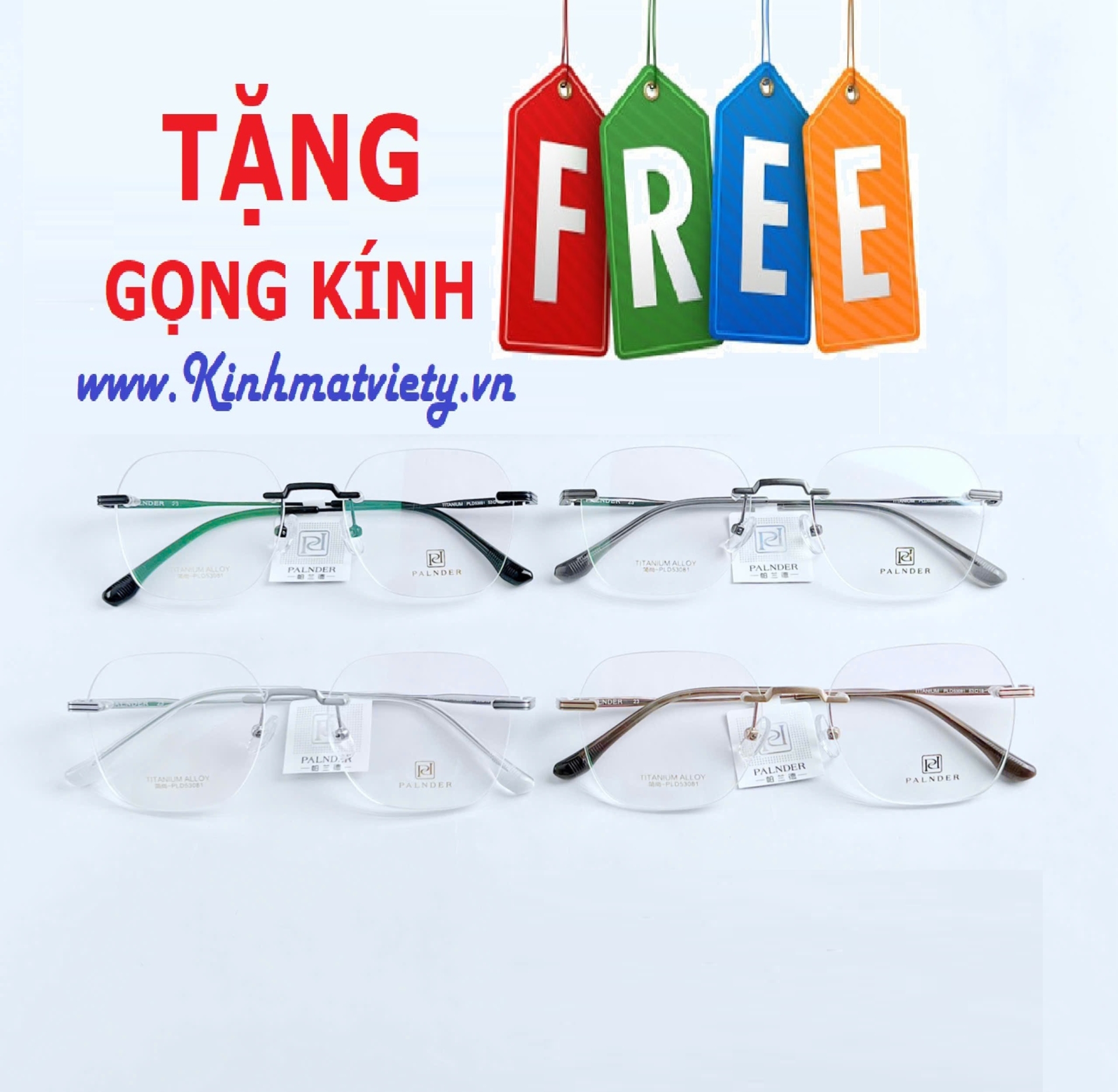 Gọng Kính CHÍNH HÃNG - TẶNG GỌNG FREE - MS5.03068