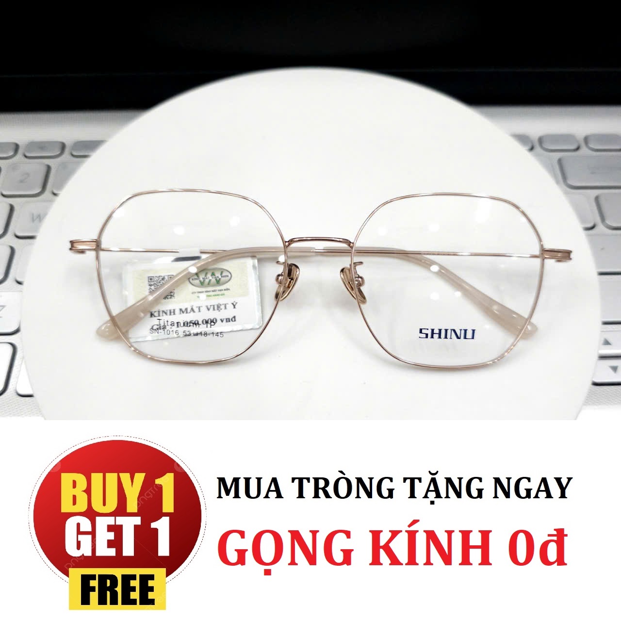 Gọng Kính SHINU chất liệu TITANIUM CHÍNH HÃNG - TẶNG GỌNG FREE