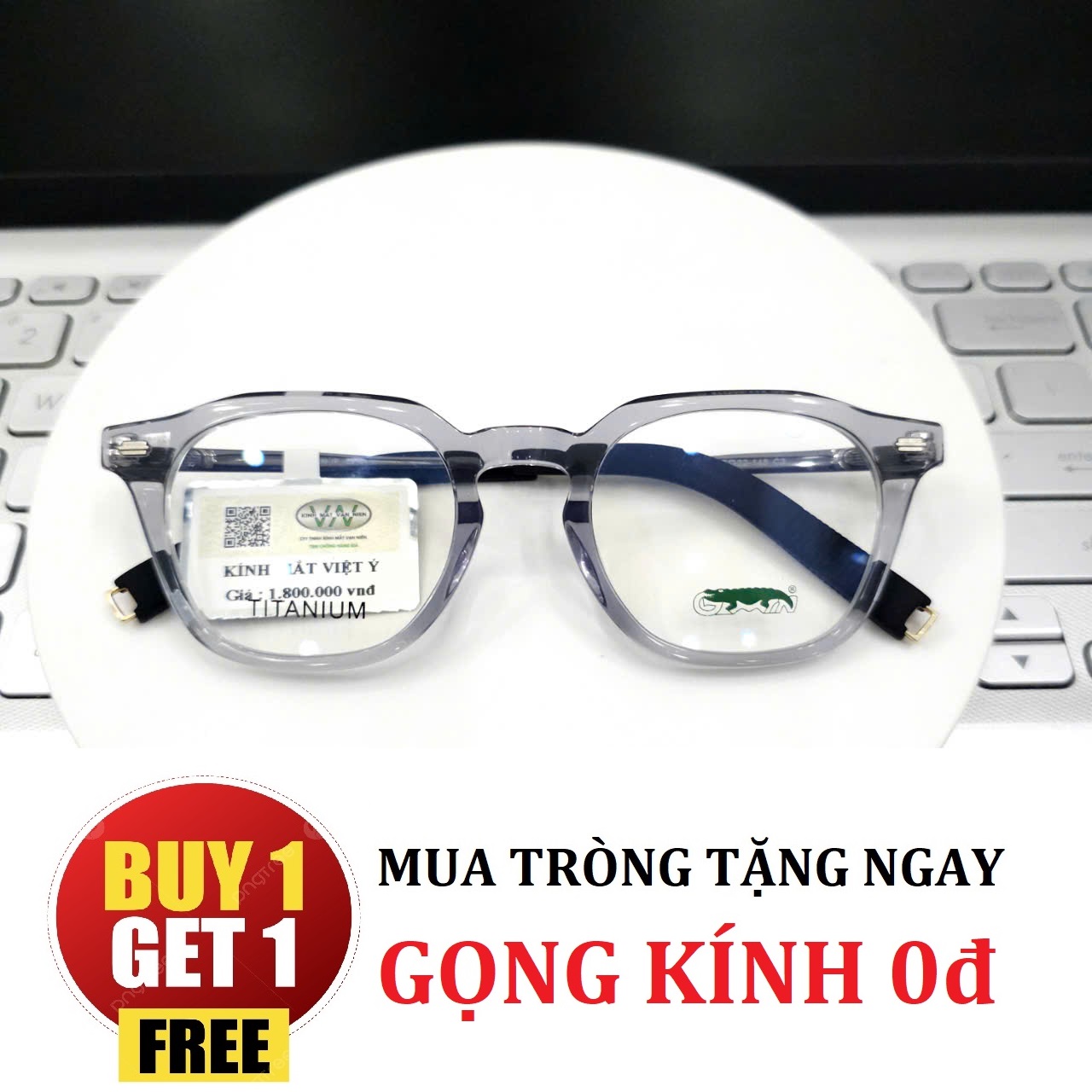 Gọng Kính dáng vuông to SHINU CHÍNH HÃNG - TẶNG GỌNG FREE