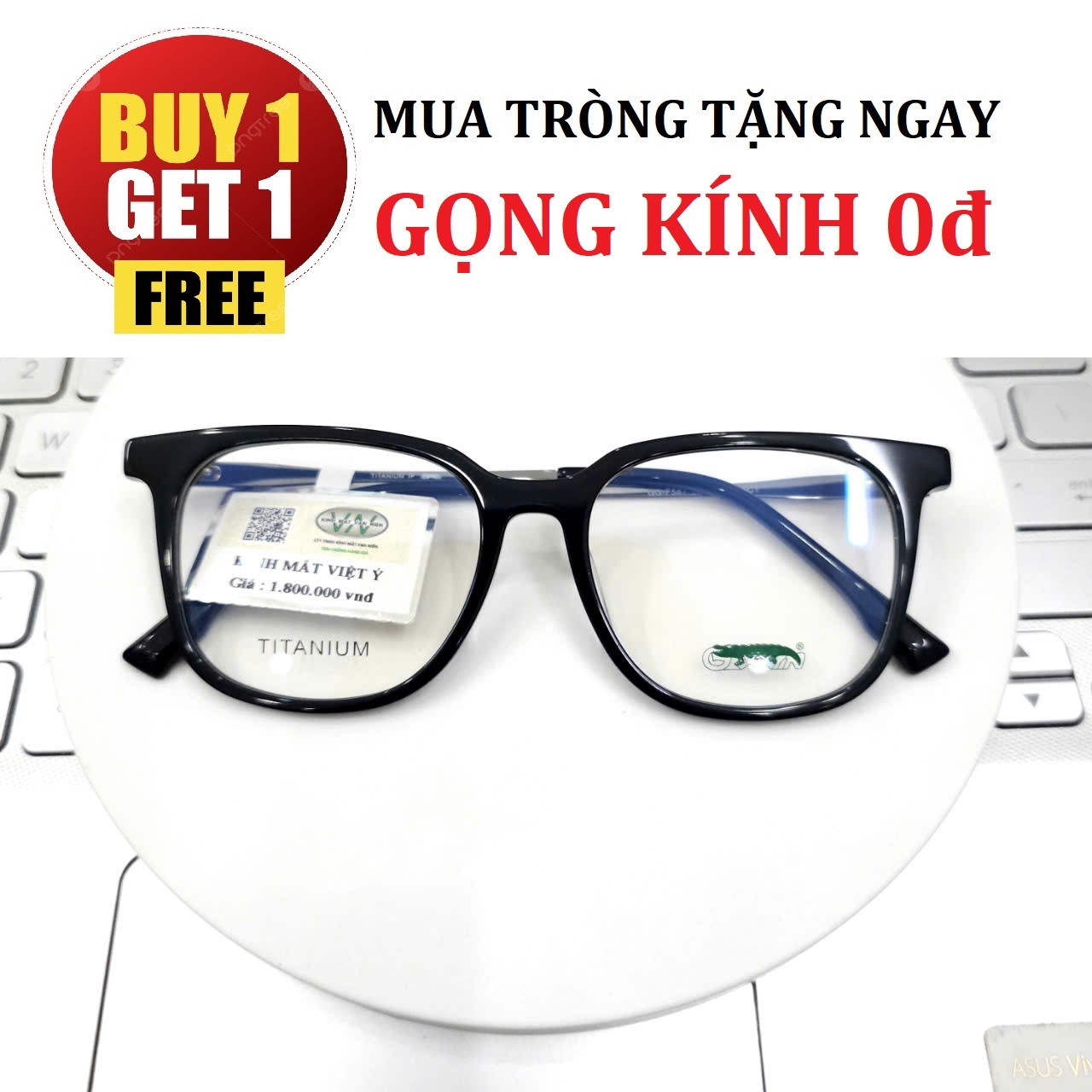 Gọng Kính dáng vuông to SHINU CHÍNH HÃNG - TẶNG GỌNG FREE