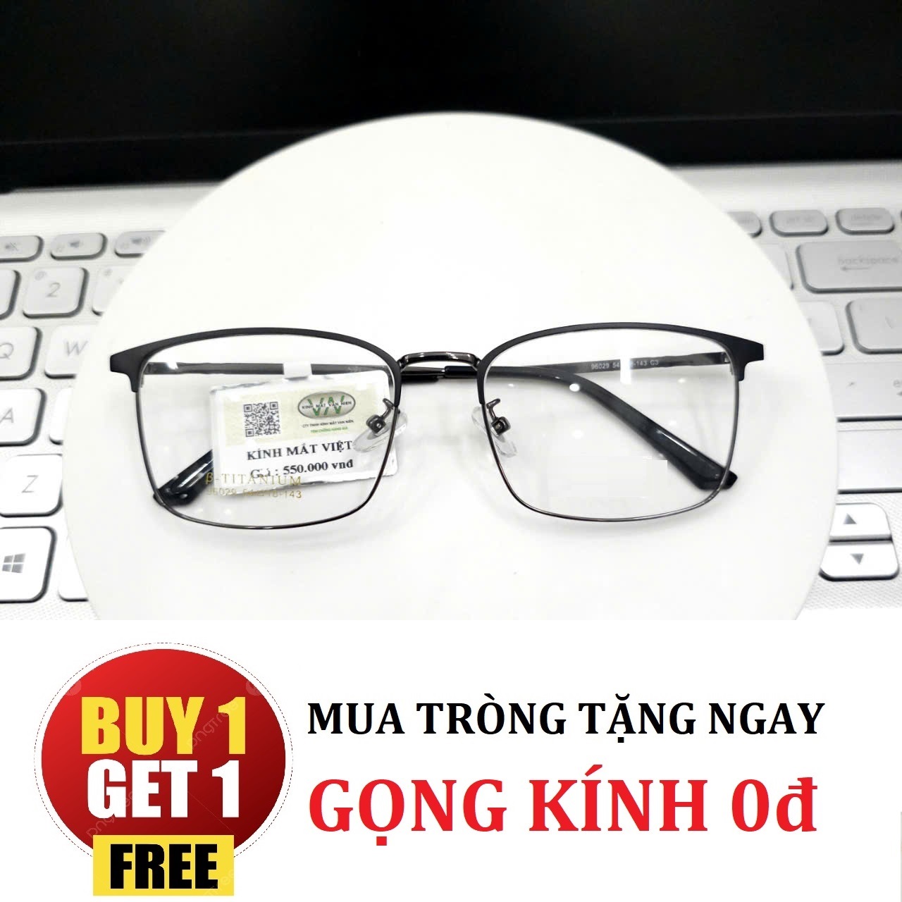 Gọng Kính CHÍNH HÃNG - TẶNG GỌNG FREE