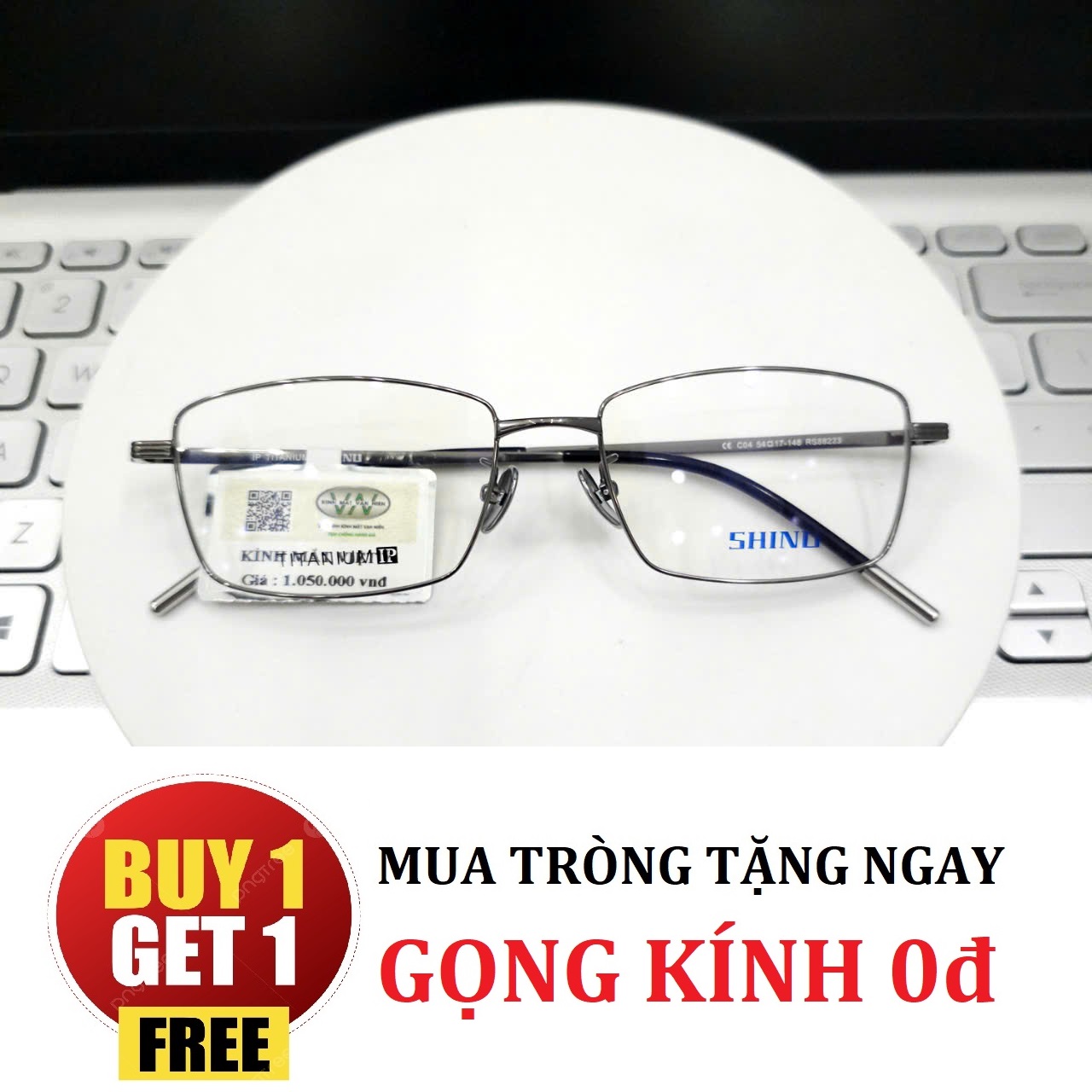 Gọng Kính SHINU chất liệu TITANIUM CHÍNH HÃNG - TẶNG GỌNG FREE