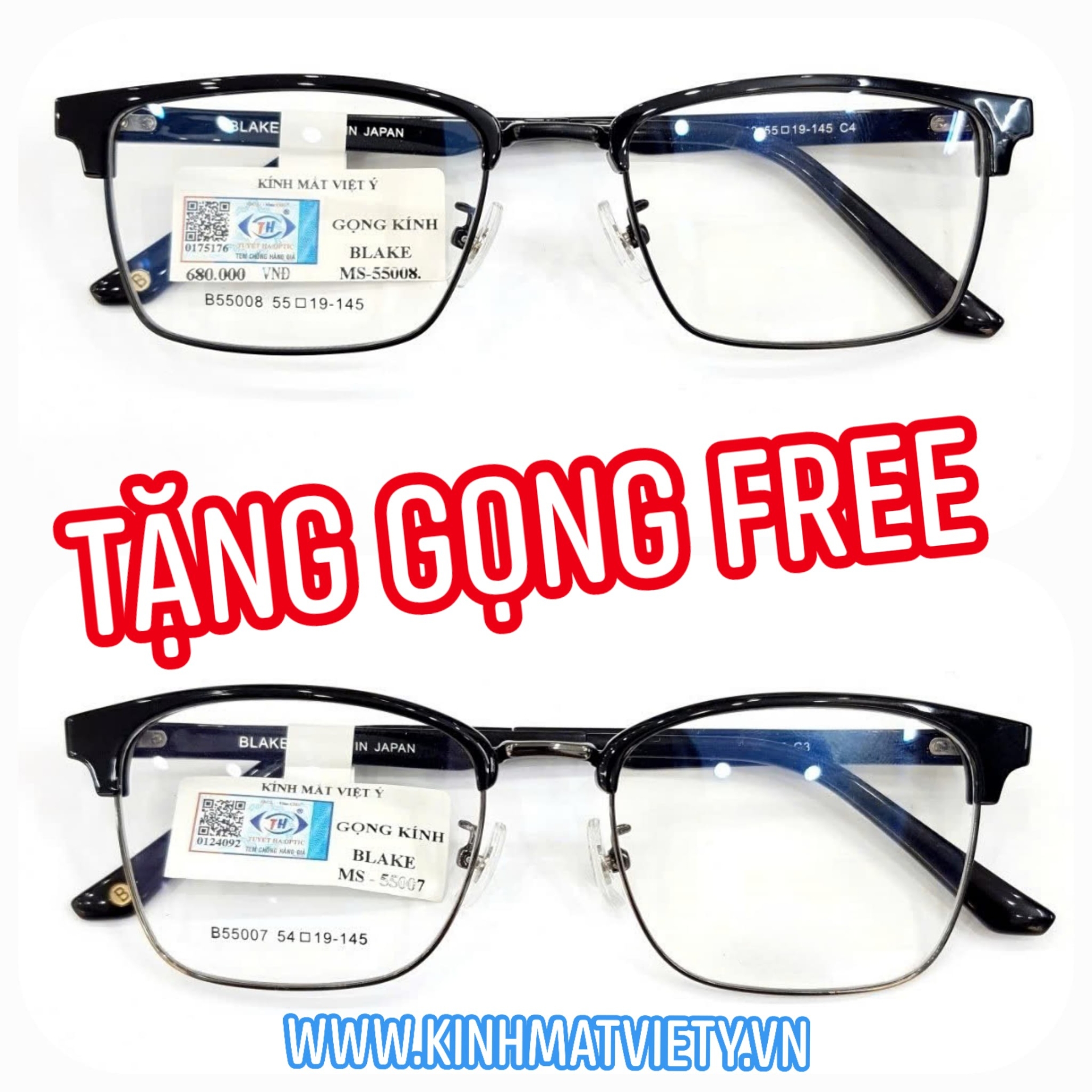 Gọng kính NHẬT BLAKE CHÍNH HÃNG