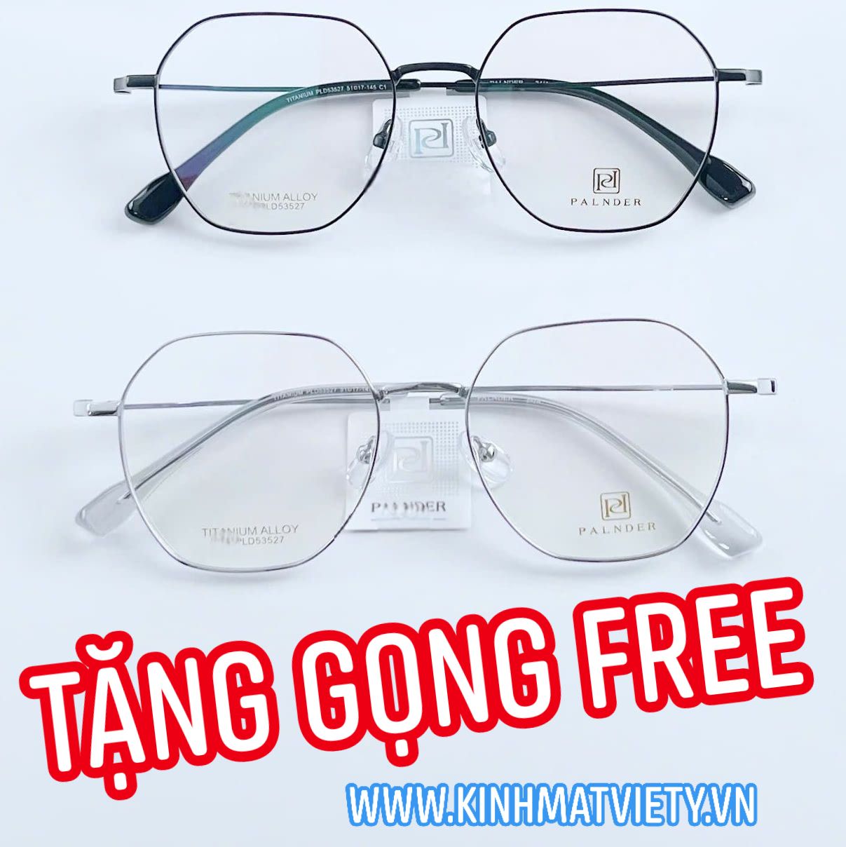 Gọng Kính CHÍNH HÃNG - TẶNG GỌNG FREE - MS202.58