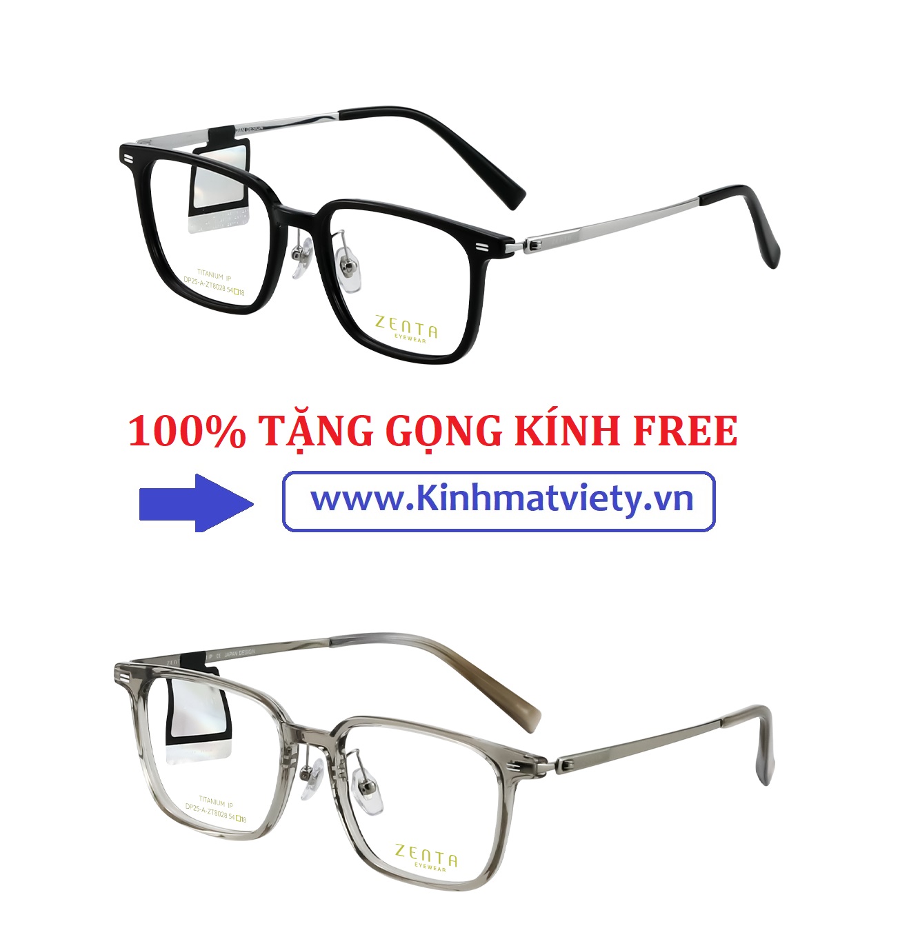GỌNG KÍNH ZENTA NHẬT CHÍNH HÃNG