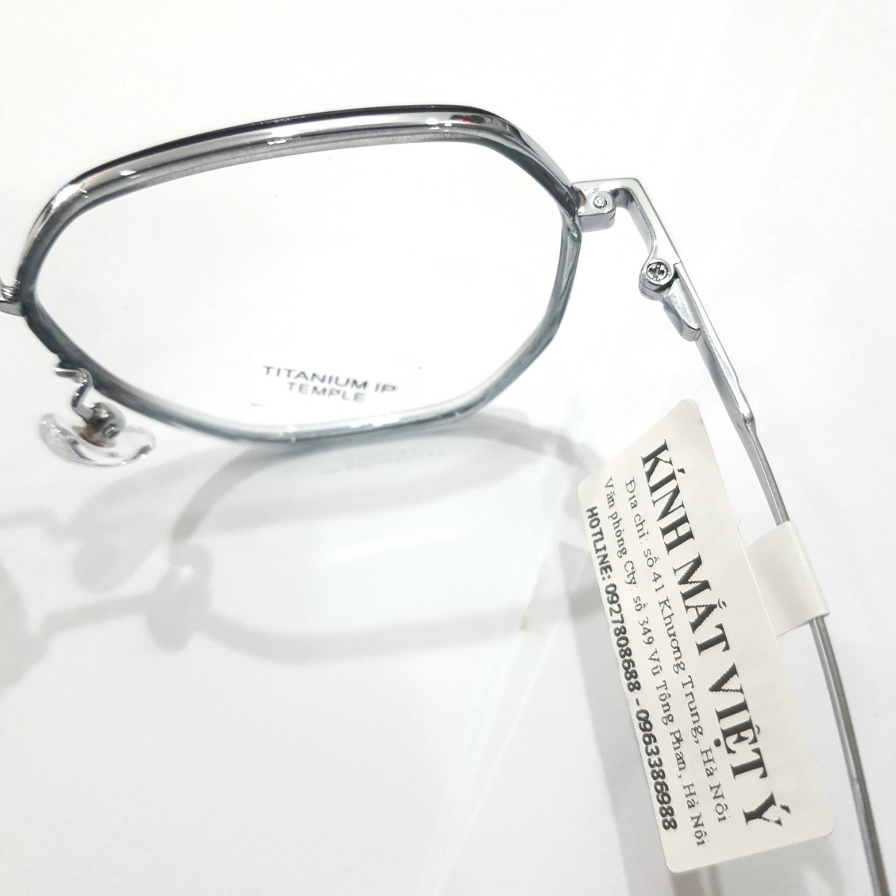 Gọng kính TITANIUM cao cấp gray and rose