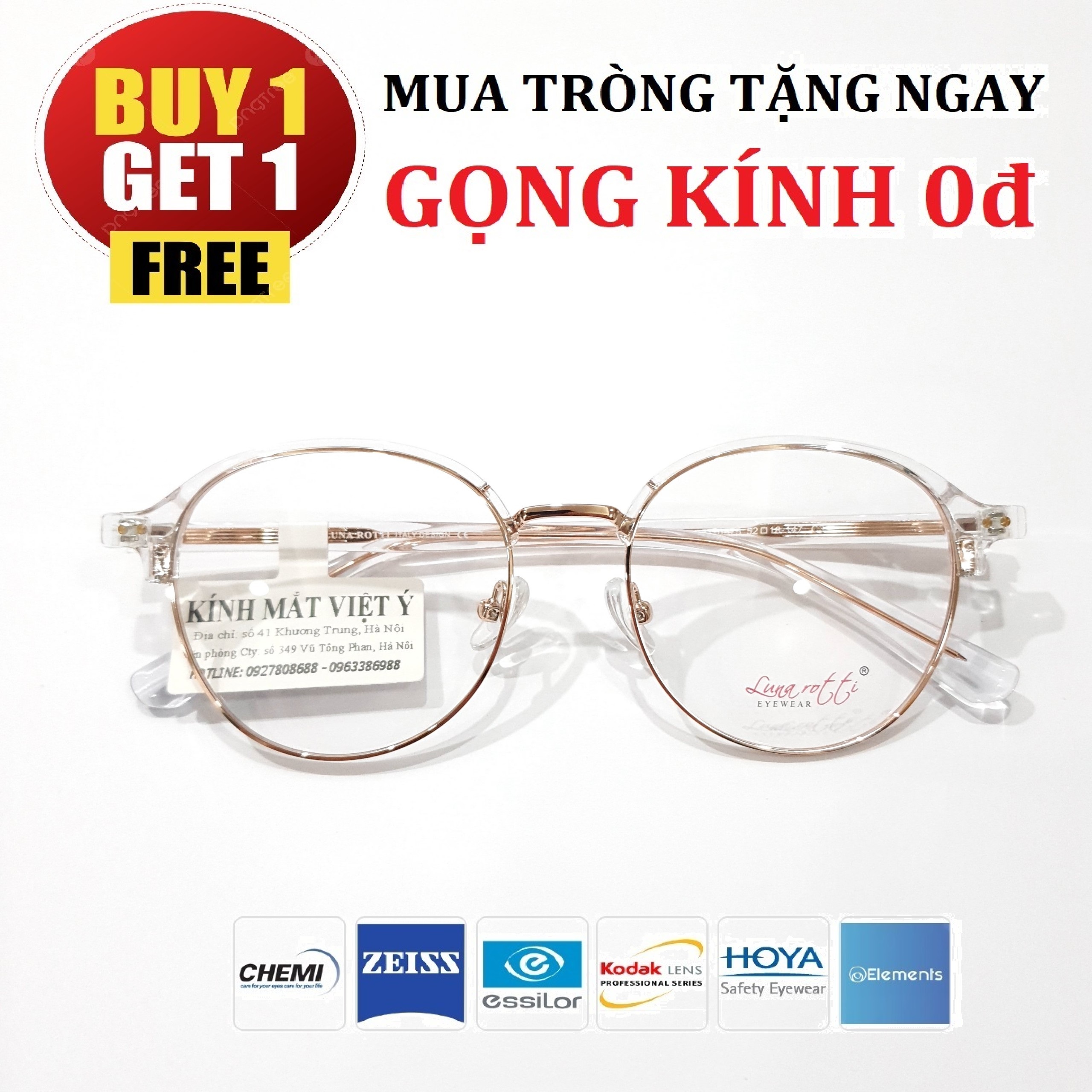 Gọng kính thời trang nam nữ LNR01557