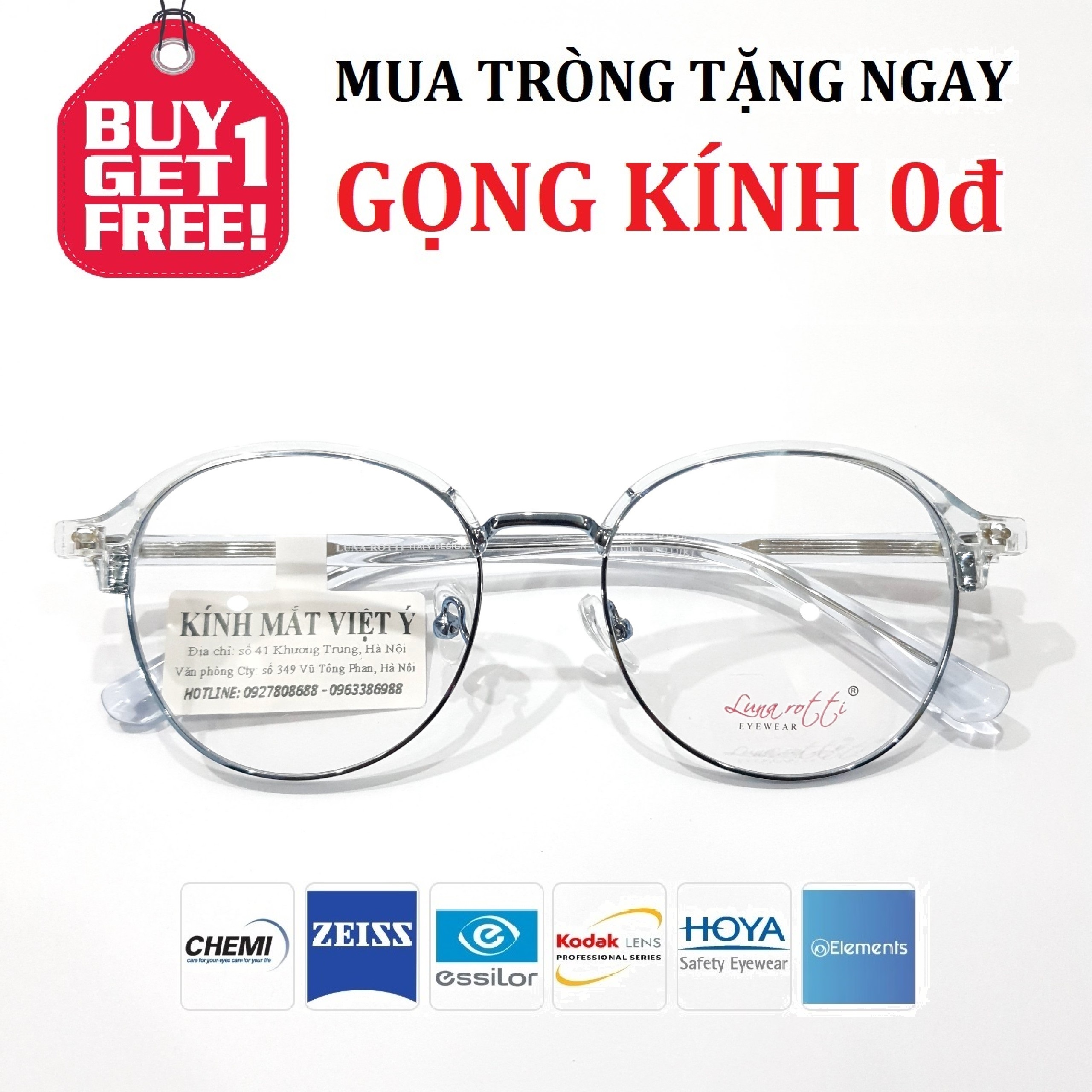 Gọng kính thời trang nam nữ LNR01557